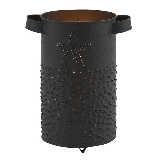 Portacandela/Lampada Stella in Metallo Stile Rustico 23×16×18 cm (9″×6¼″×7″)