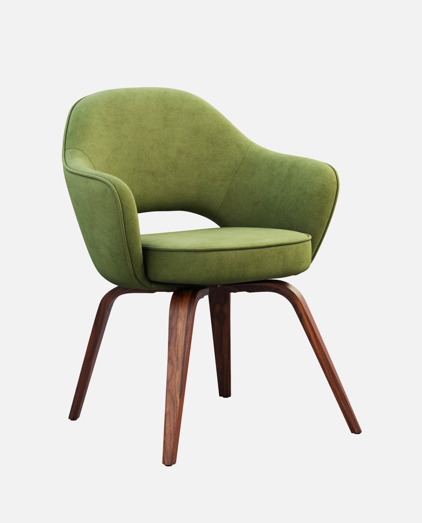Sedia “Max” in Velluto Verde Scuro – Design Nordico, Solo Spedizione in Italia
